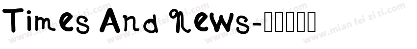 Times And News字体转换